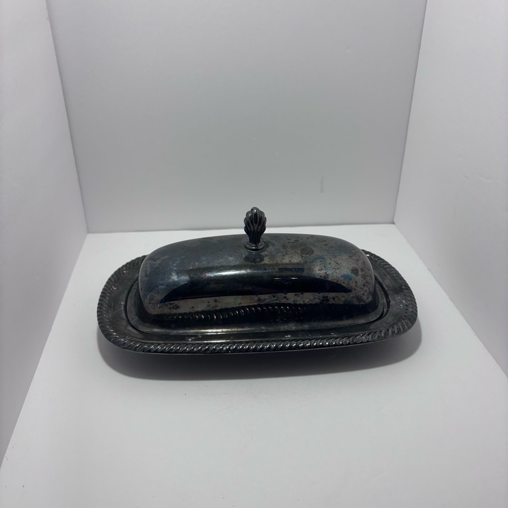 Elegant‎ Silver Butter Dish